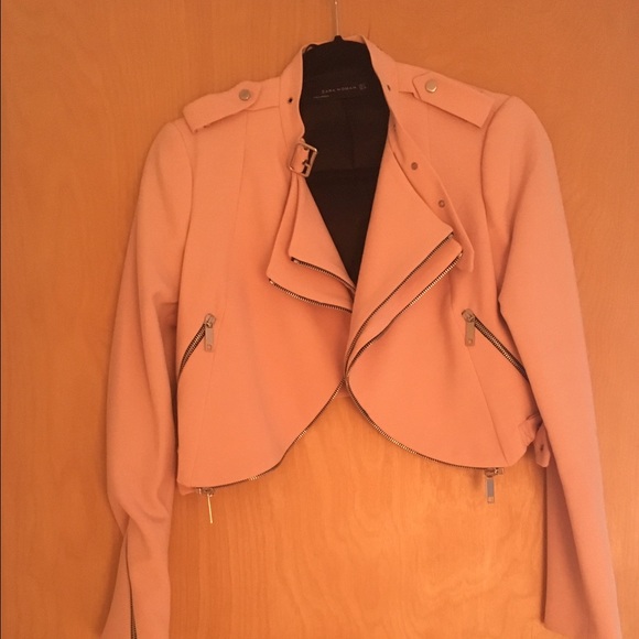 Zara Cropped Moto Jacket - Picture 3 of 8